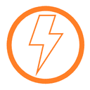 InspectForge Icon — lightning bolt on transparent background