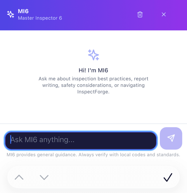 MI6 AI Assistant — InspectForge screenshot
