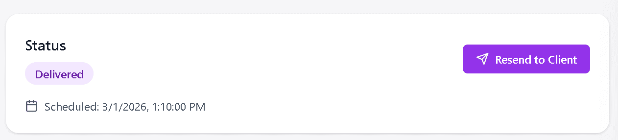 One-Click Client Delivery — InspectForge screenshot