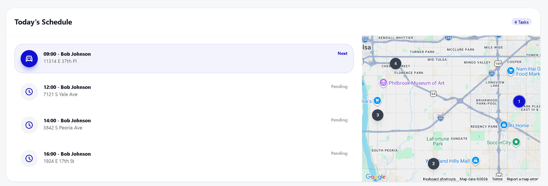Smart Scheduling & Route Optimization — InspectForge screenshot